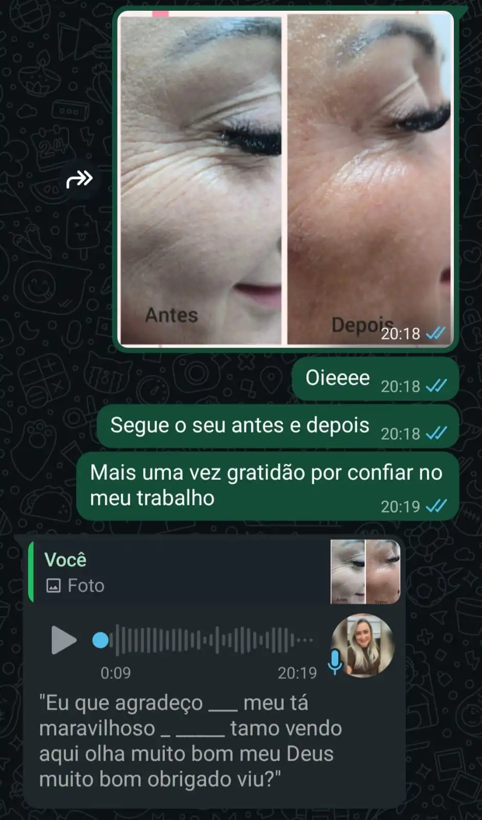 Conversa de depoimento de Patrícia M.